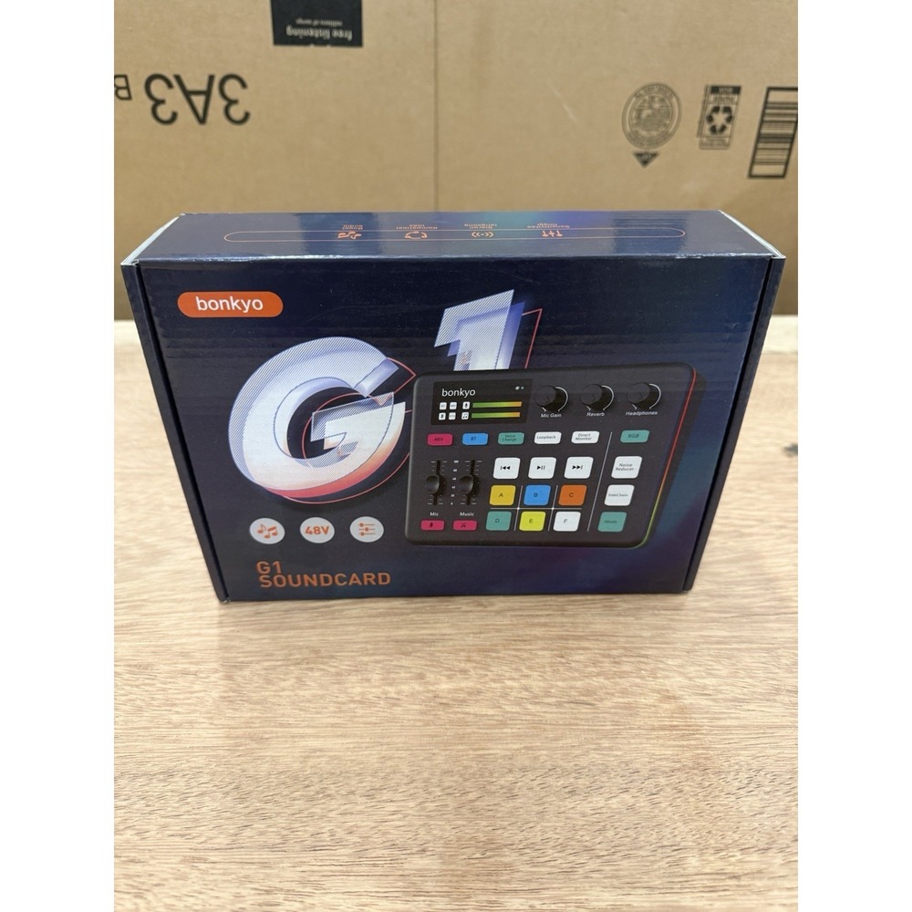 bonkyo G1 Audio Interface Bluetooth 48V Phantom Power USB-C Live Streaming